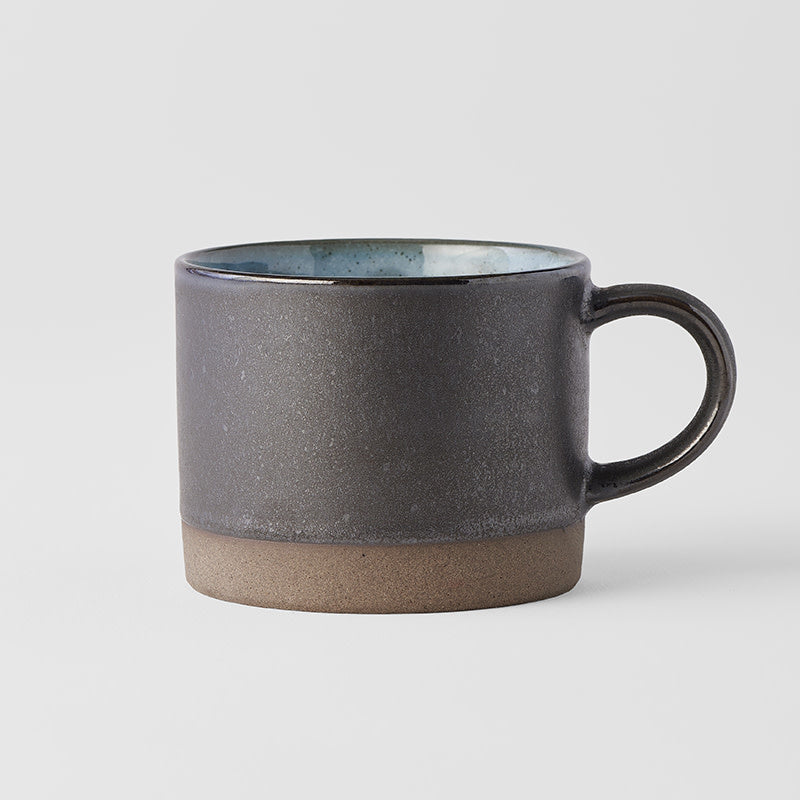 Mug with Handle 8.6cm Lake Blue Glaze - Image 4