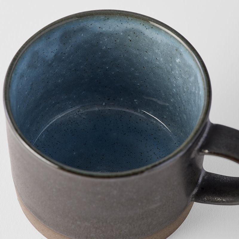 Mug with Handle 8.6cm Lake Blue Glaze - Image 3