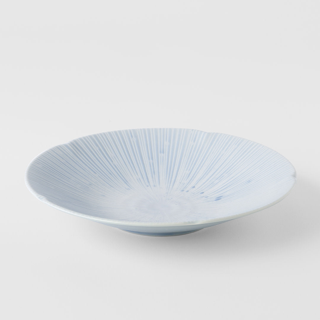 Pasta Bowl 22.5cm Ice Blue Glaze - Image 5