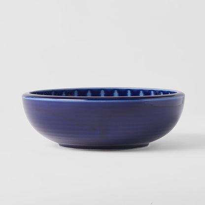 Bowl Thick Edge 24cm Indigo Drip Glaze - Image 3