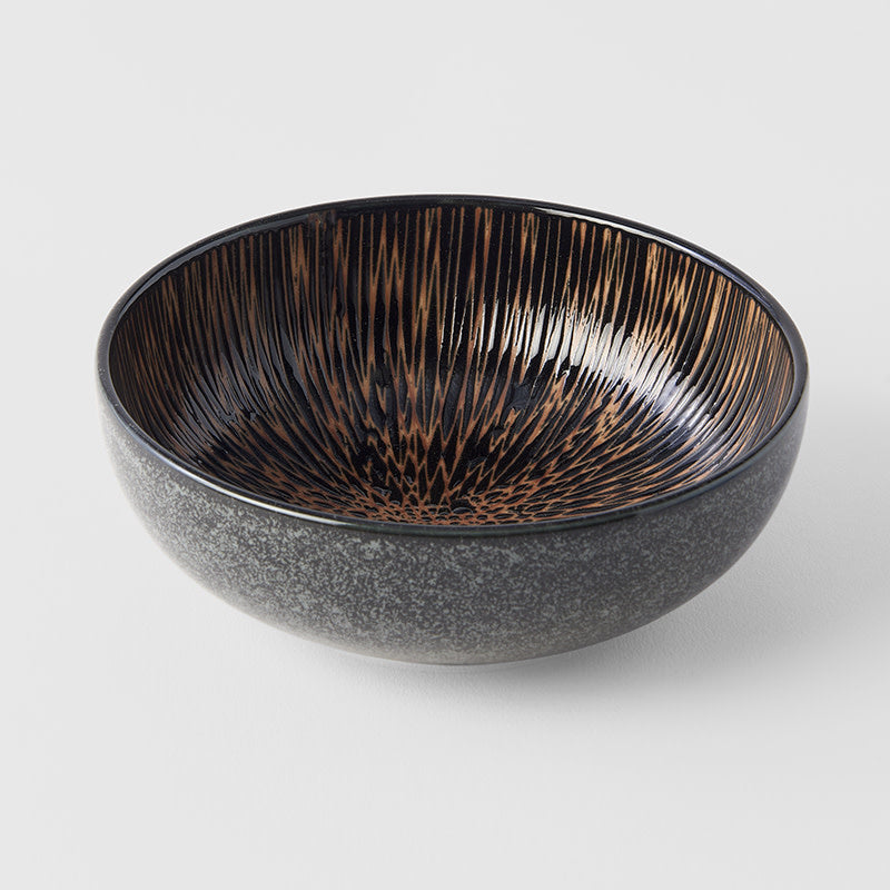 Bowl 15cm Bronze Converging Glaze - Image 3
