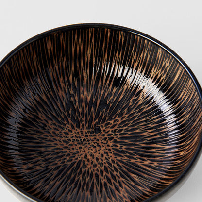Bowl 15cm Bronze Converging Glaze - Image 4