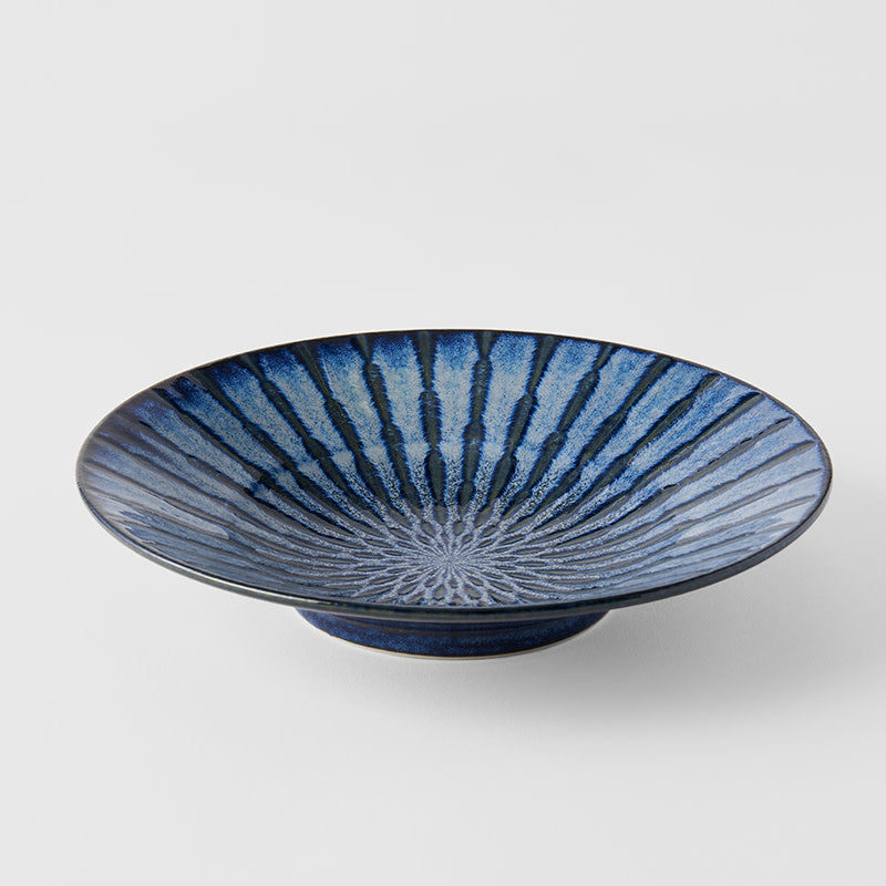 Bowl 24cm Indigo Drip Glaze - Image 3