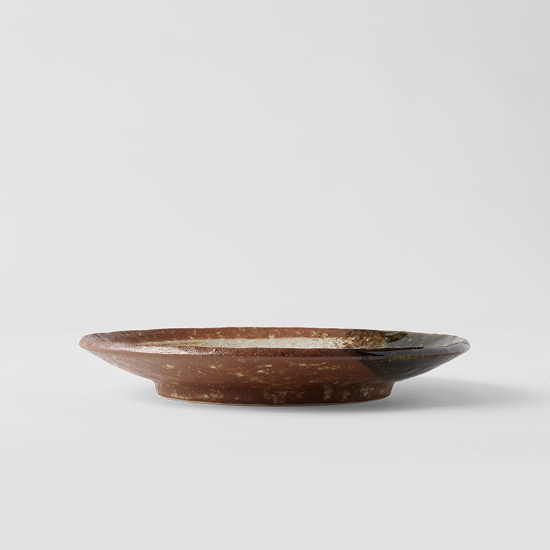 Dinner Plate 24.3cm Brick Zen Brush Glaze - Image 3