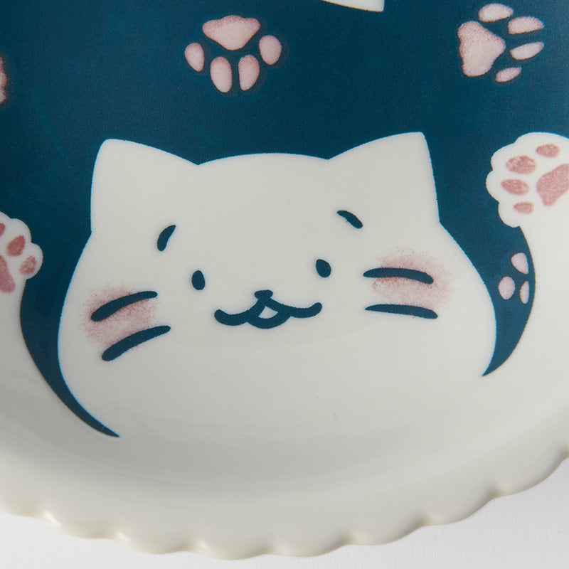 Pasta Bowl 21cm Paw Prints Cat Design - Image 2
