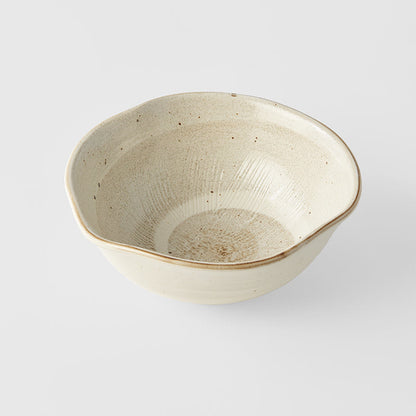 Bowl Organic 18cm Spiral Sand Glaze - Image 5