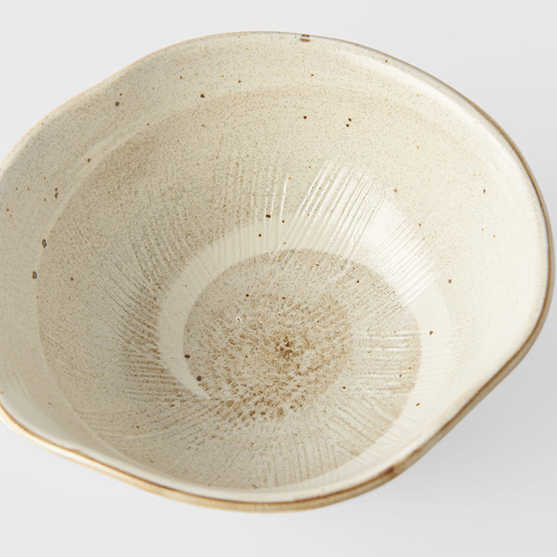 Bowl Organic 18cm Spiral Sand Glaze - Image 4
