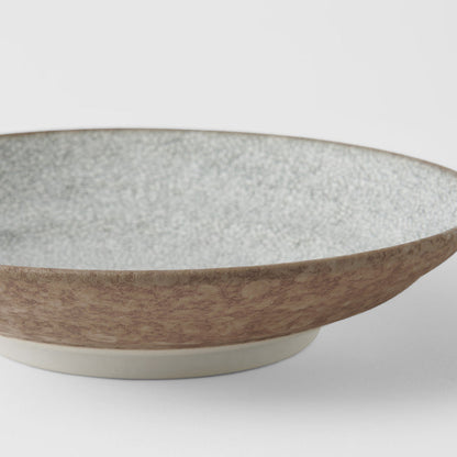 Pasta Bowl Flat 23cm Crazed Grey Glaze - Image 3