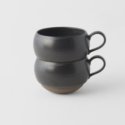 Sphere Mug with Handle 300ml Black Glaze - Image 5