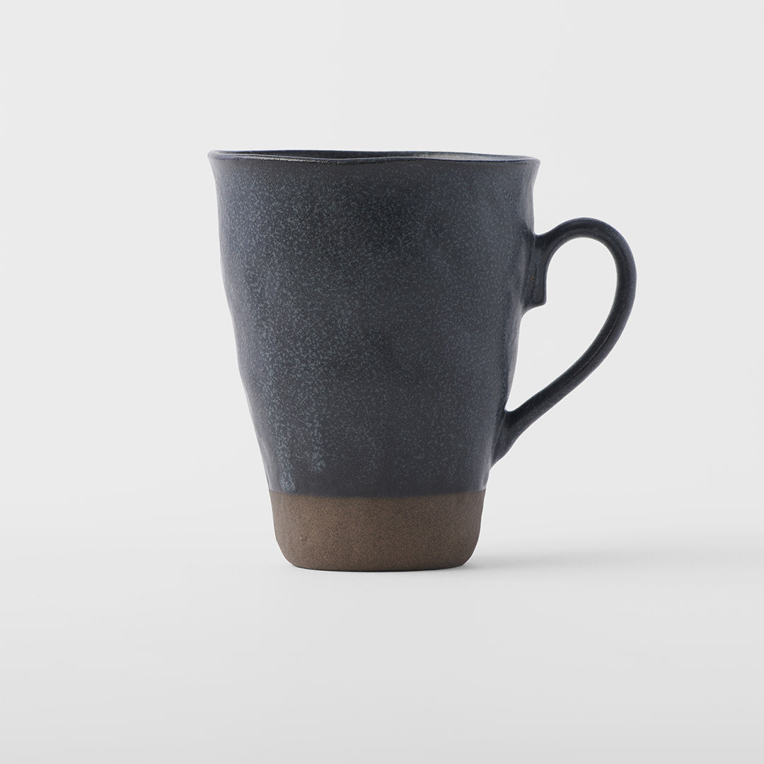 Wave Mug 270ml Black & Bisque Glaze - Image 3