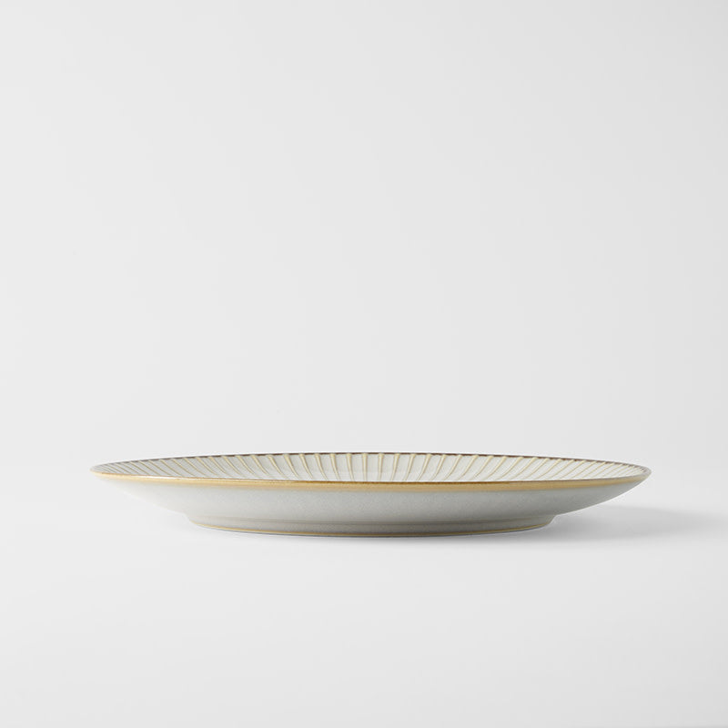 Dinner Plate 23.5cm White Sendan Glaze - Image 4