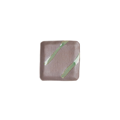 Saucer Apex 12.8cm Green Bisque Glaze - Image 4