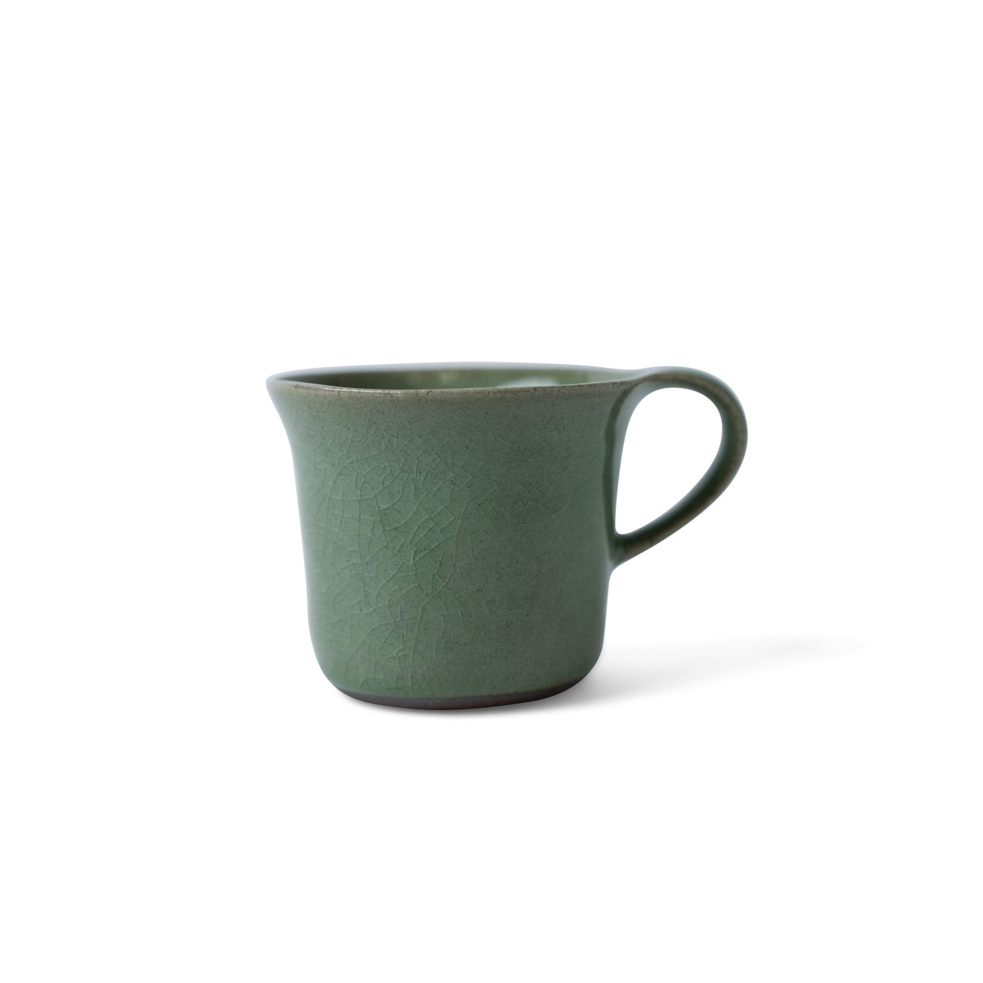Cup 130ml Swoop Green Glaze - Image 3