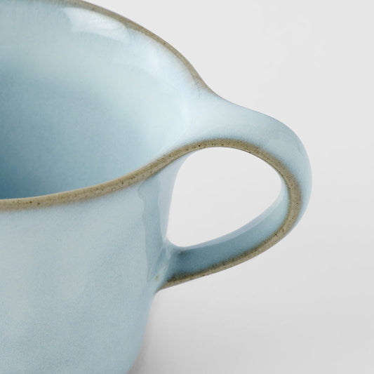 Cup 130ml Swoop Ice Blue Glaze - Image 2