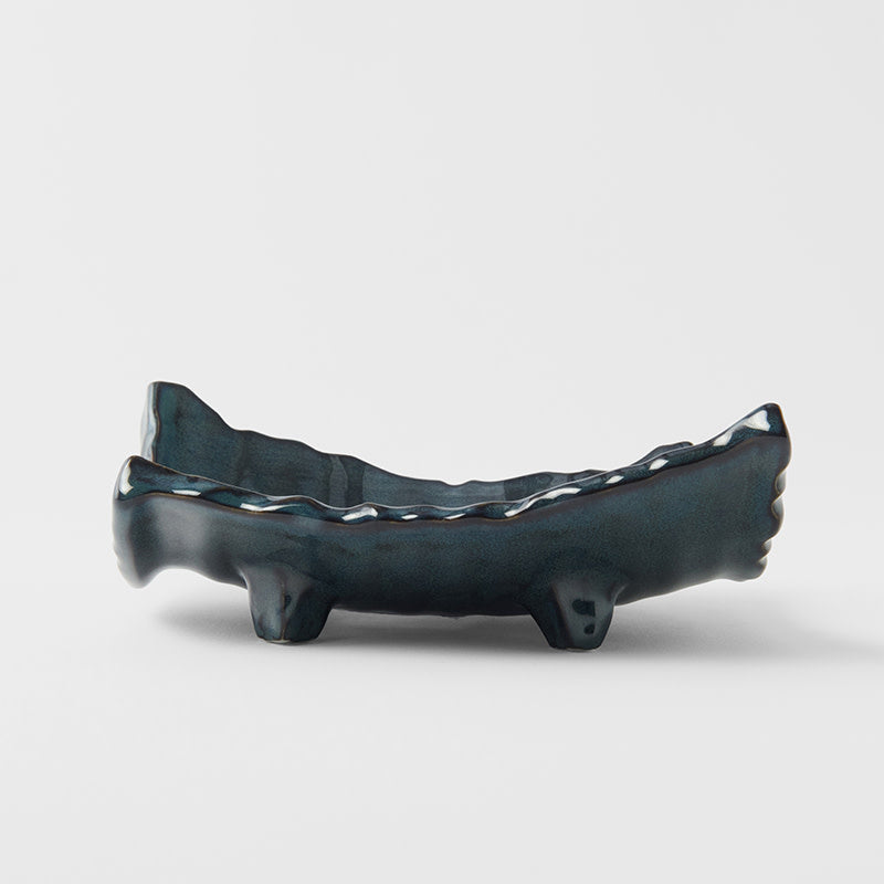 Sushi Plate Swept Side 26cm Neptune Glaze - Image 5