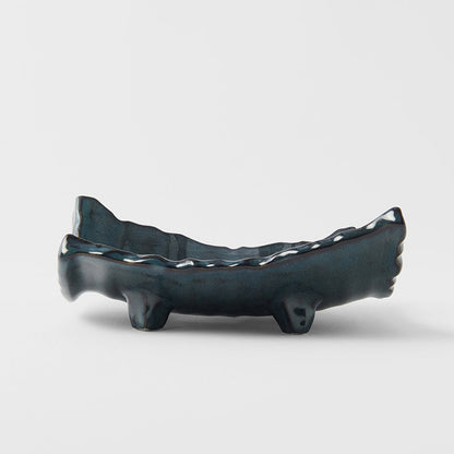 Sushi Plate Swept Side 26cm Neptune Glaze - Image 5