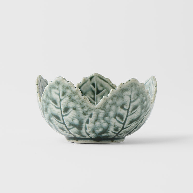 Sauce Dish Leaf 7.5cm Green Glaze - Image 4