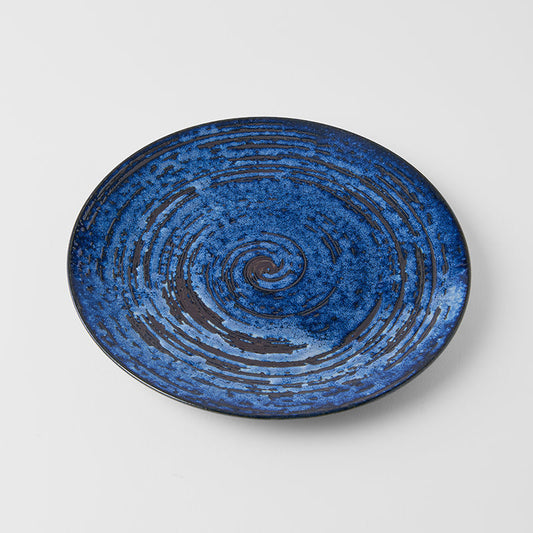 Dinner Plate 28cm Copper Swirl Glaze