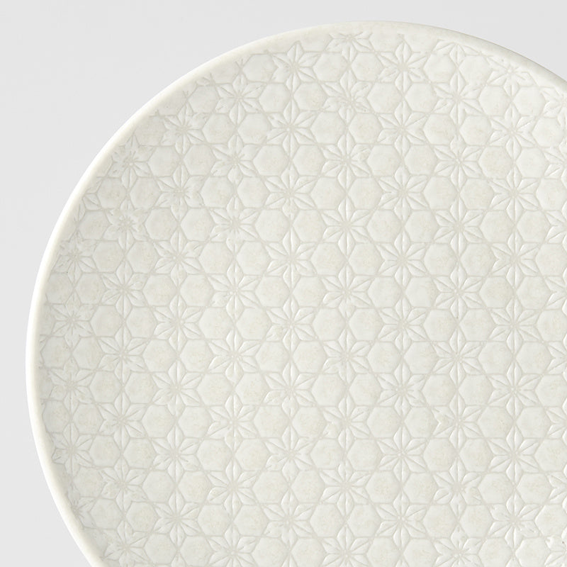 Dinner Plate 25.5cm White Star Glaze - Image 4