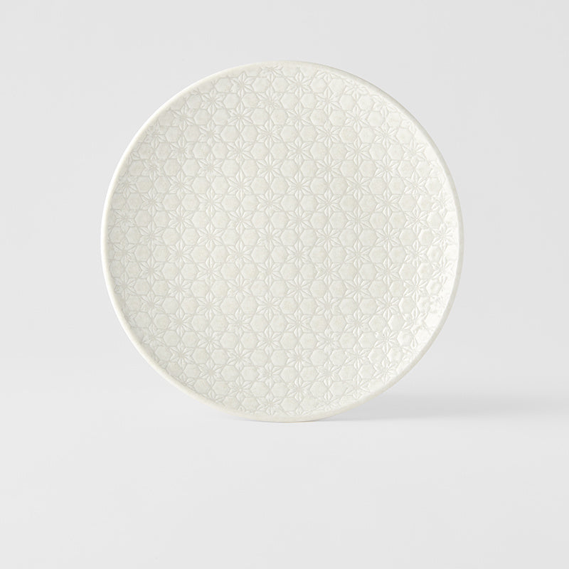 Dinner Plate 25.5cm White Star Glaze - Image 3