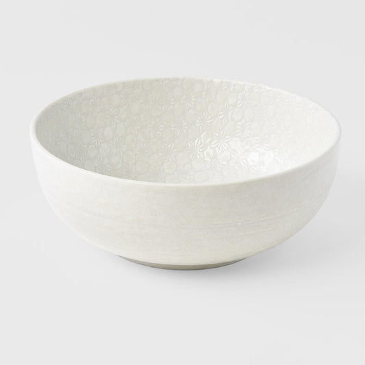Serving Bowl 24cm White Star Glaze