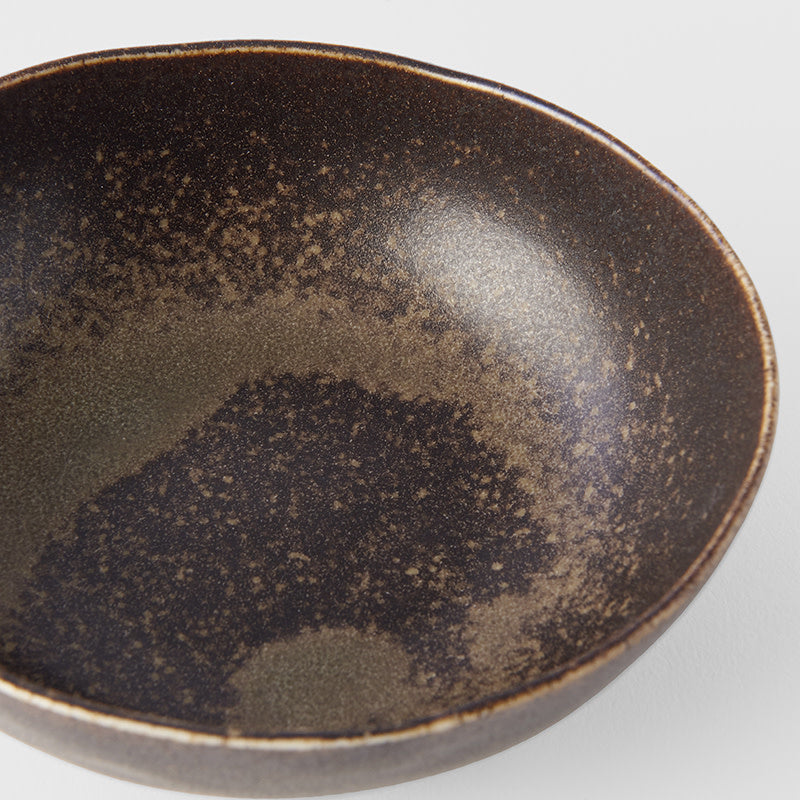Bowl Oval 14cm 200ml Mocha Glaze - Image 2