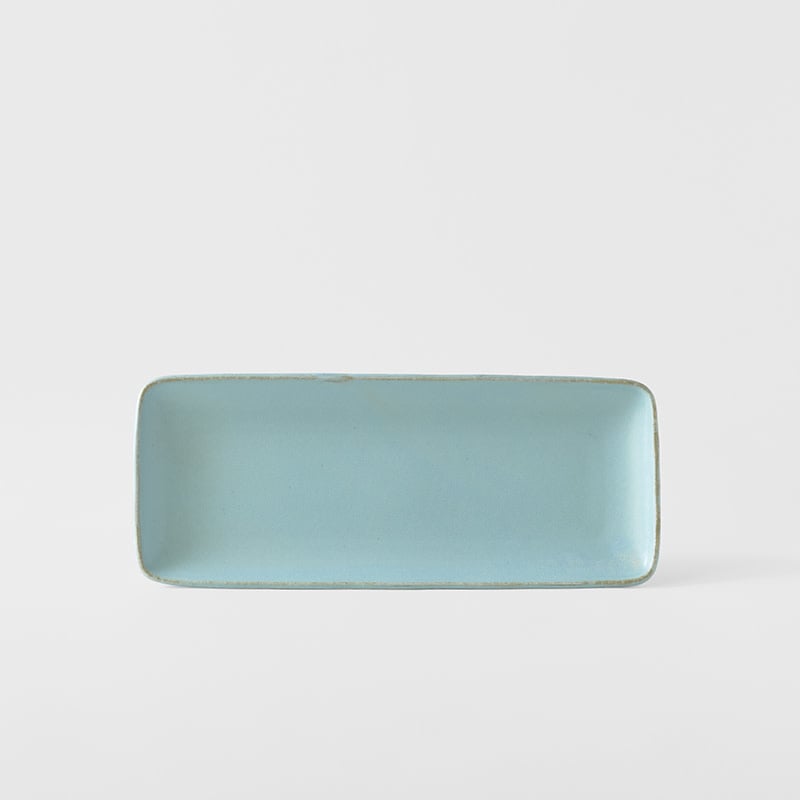 Sashimi Plate 29cm Soda Blue Glaze - Image 3