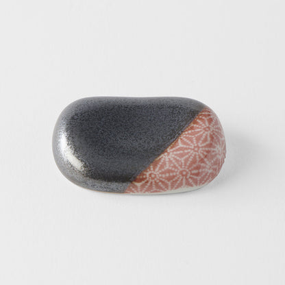 Chopsticks Rest Pebble Black Orange - Image 4