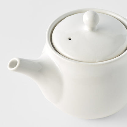 Teapot 400ml Matte White Glaze - Image 4