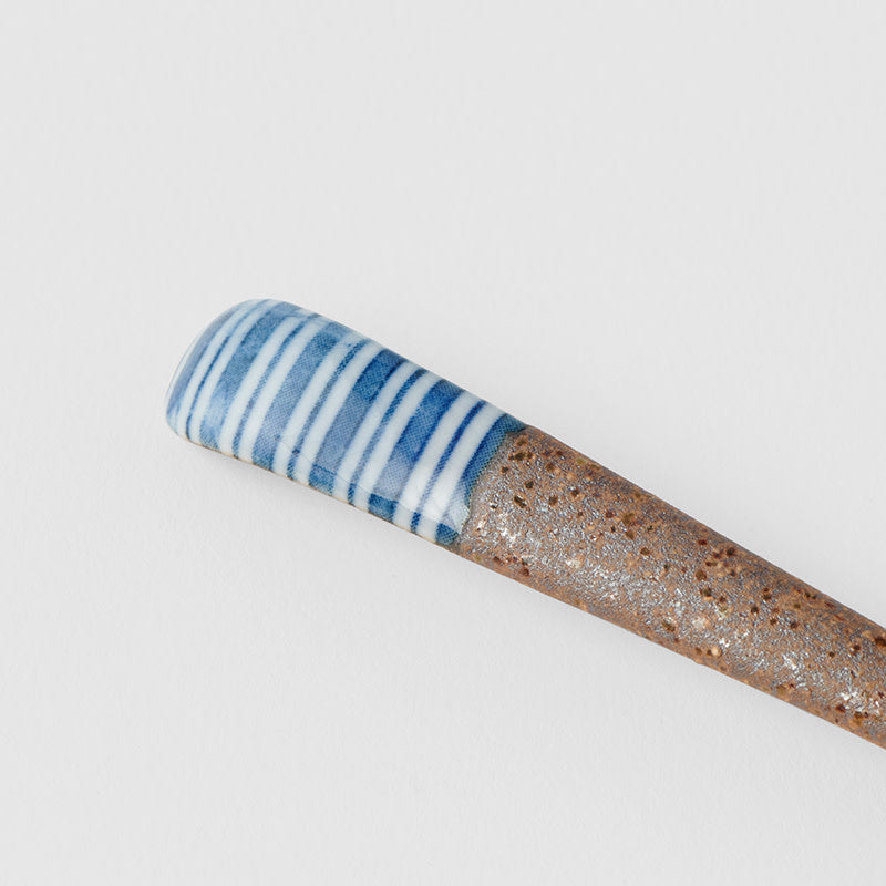 Spoon Small Bisque Indigo Stripe - Image 2