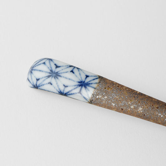 Spoon Small Bisque Indigo Asanoha - Image 2