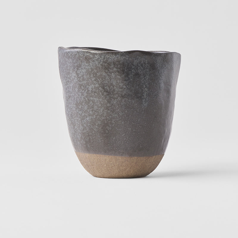 Lopsided Mug 275ml Black & Bisque Glaze - Image 2