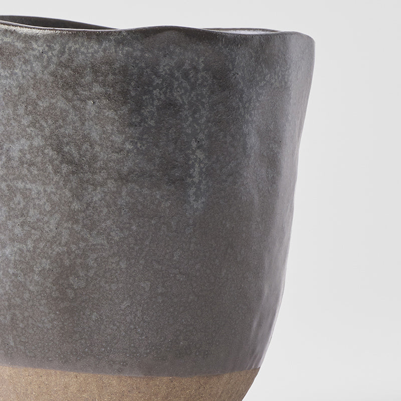 Lopsided Mug 275ml Black & Bisque Glaze - Image 3