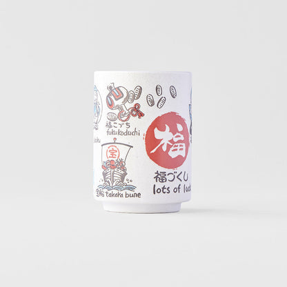 Sushi Mug 250ml Lucky Symbols Design - Image 2