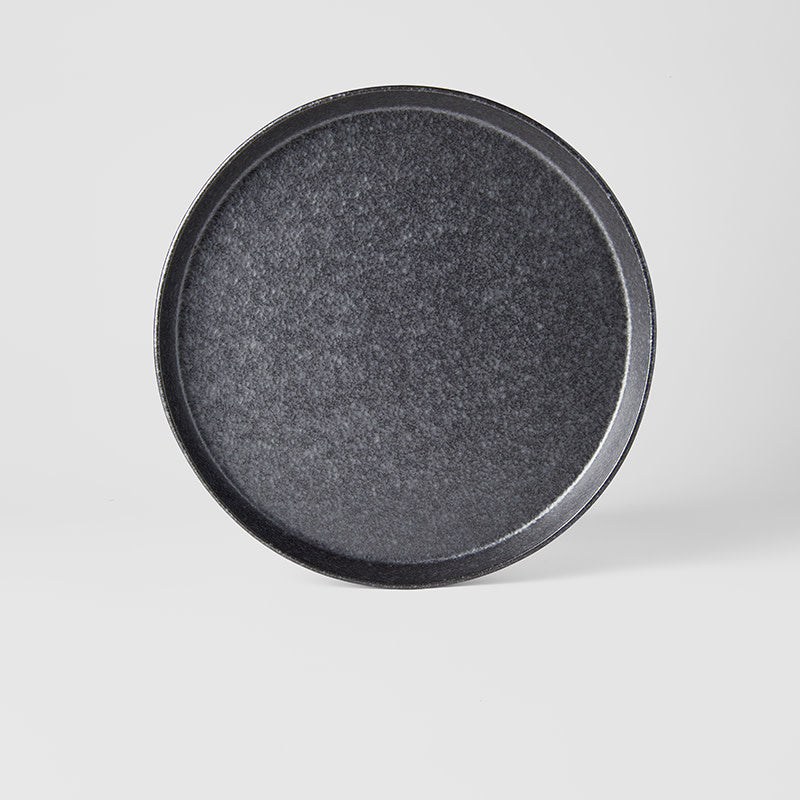 Plate High Rim 25cm Craft Black Design - Image 4