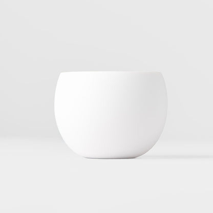 Cup Shochu 8.5cm Matte White & Light Pink Glaze - Image 2