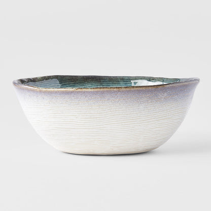 Bowl Oval 17cm Sky Blue Glaze - Image 3