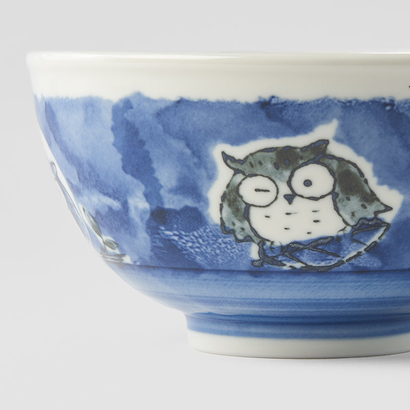 Bowl Kids 16cm Owl Blue Design - Image 2