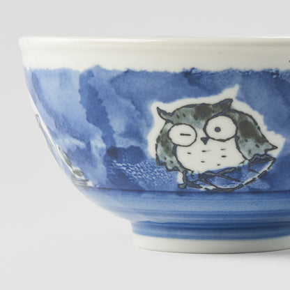 Bowl Kids 16cm Owl Blue Design - Image 2
