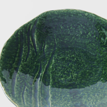 Dinner Plate Organic 27cm Oribe Green Glaze - Image 2