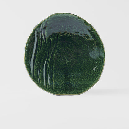 Dinner Plate Organic 27cm Oribe Green Glaze - Image 5