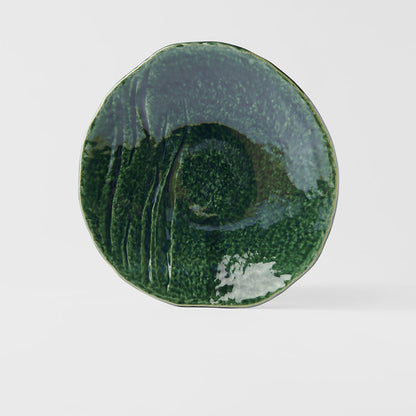 Dinner Plate Organic 27cm Oribe Green Glaze - Image 3