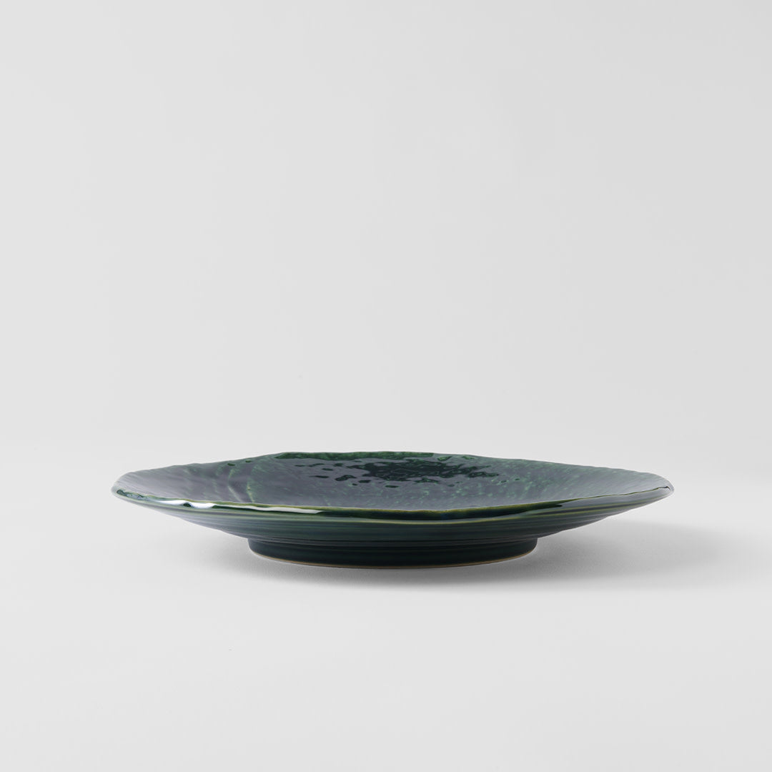 Dinner Plate Organic 27cm Oribe Green Glaze - Image 4