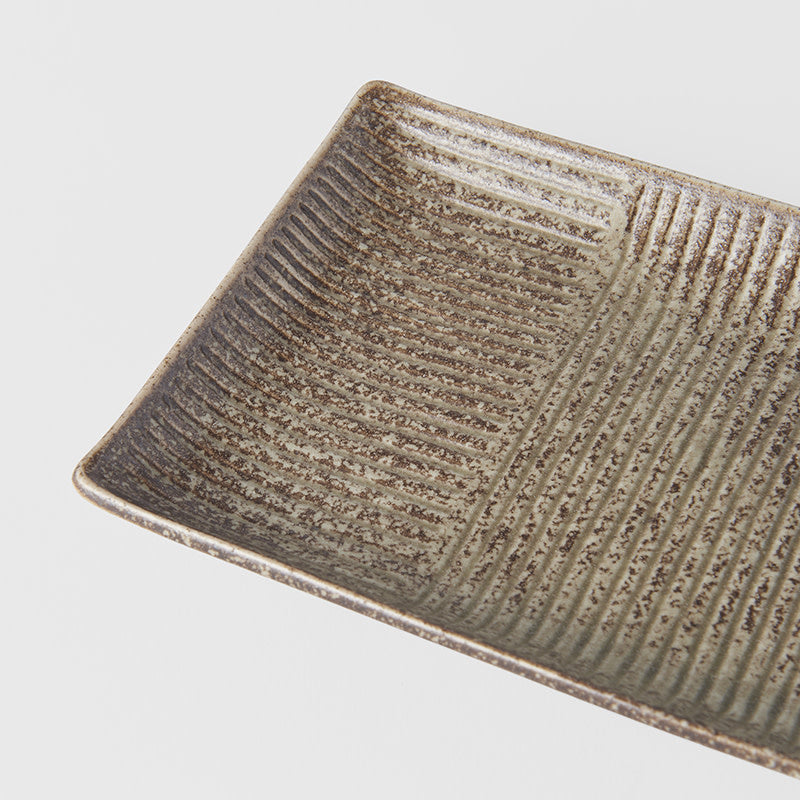 Sushi Plate 21cm Light Brown Glaze - Image 2
