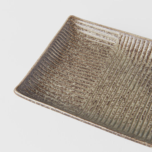 Sushi Plate 21cm Light Brown Glaze - Image 2