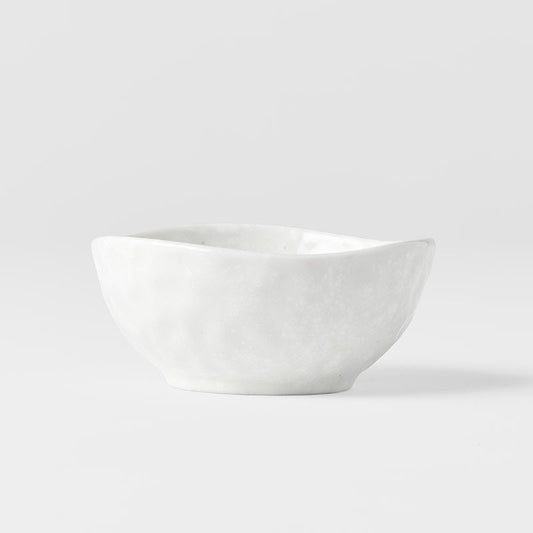 Sauce Dish Organic Shape 9cm Kanso Soft White Glaze - Image 2