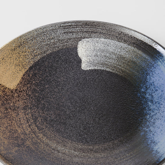 Dinner Plate 28.5cm Gold Brushstroke Glaze - Image 2