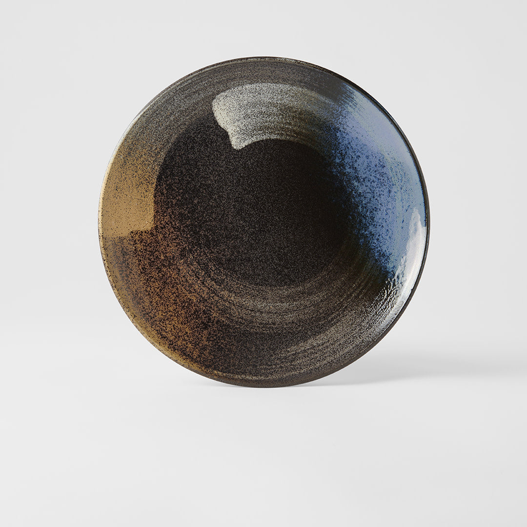 Dinner Plate 28.5cm Gold Brushstroke Glaze - Image 5