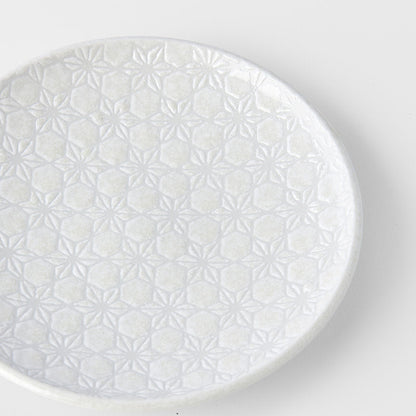 Tapas Plate 17cm White Star Glaze - Image 3