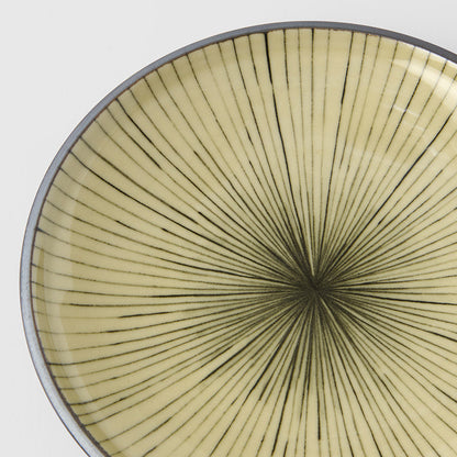 Tapas Plate 17cm Green Converging Line Glaze - Image 4